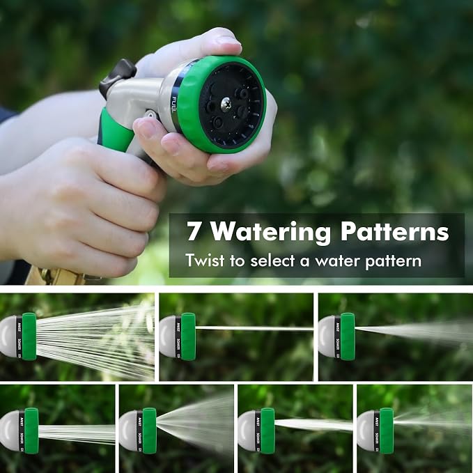 RESTMO Garden Hose Nozzle, Heavy Duty Metal Water Hose Nozzle - Image 3