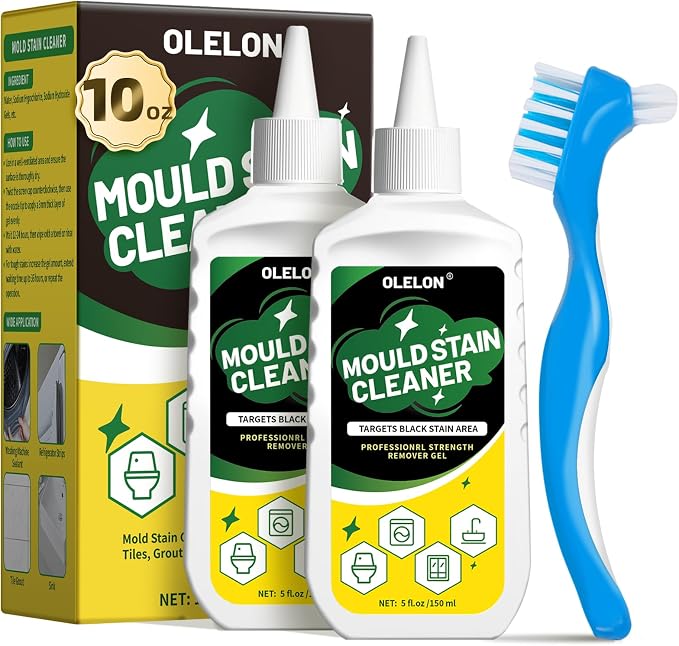 2 Pack Grout Cleaner Mou-ld Stain Remover Gel by OLELON