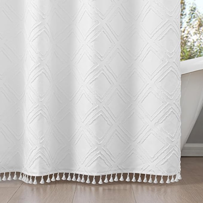 ROSERY No Hook Shower Curtain - Image 2