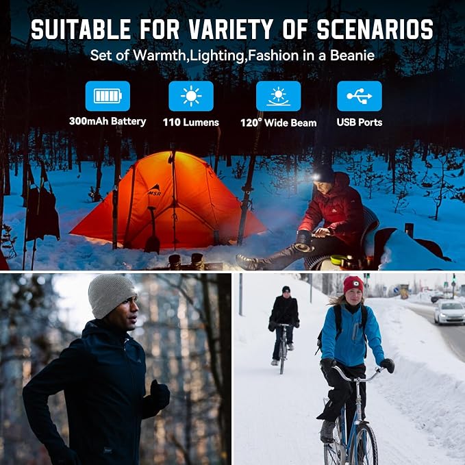 Christmas Stocking Stuffers for Men Adults, Beanie Hats - Image 5