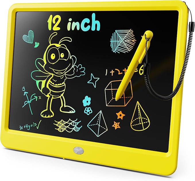 KOKODI LCD Writing Tablet, 12 Inch Colorful Toddler Doodle Board Drawing Tablet by WhereKidsLearnThroughPlay