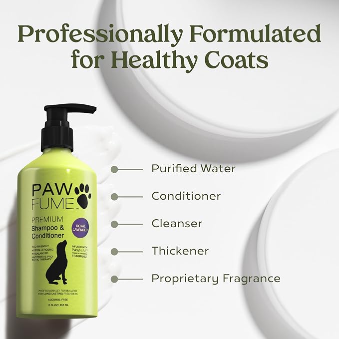 PAWFUME Dog Shedding Shampoo and Conditioner, Royal Lavender, Deep-Cleaning - Image 6