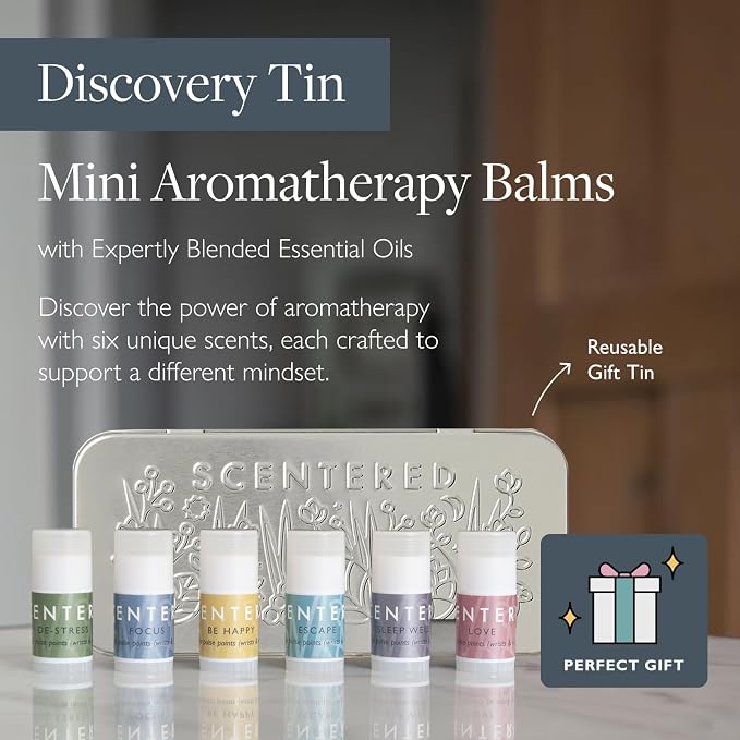 Scentered Aromatherapy Gift Set, Mini Roll On Essential Oil Balms - Image 2
