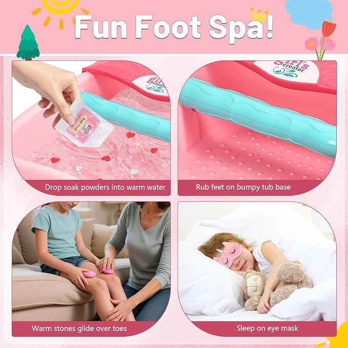 Kids Foot Spa Kit with Pedicure Set - Image 5