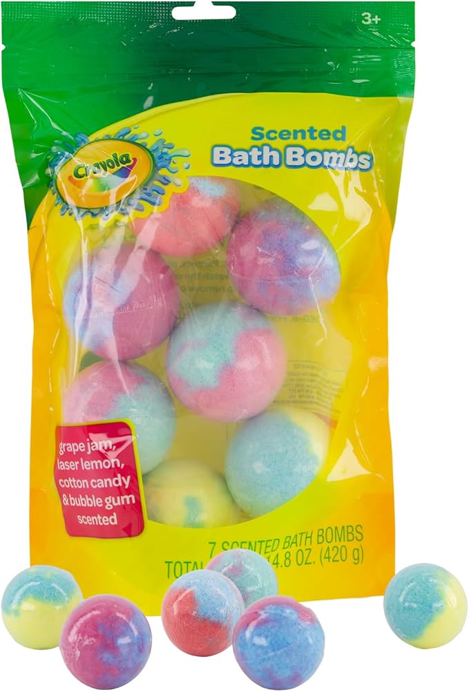 Crayola Colorful Scented Bath Bombs by TasteBeauty
