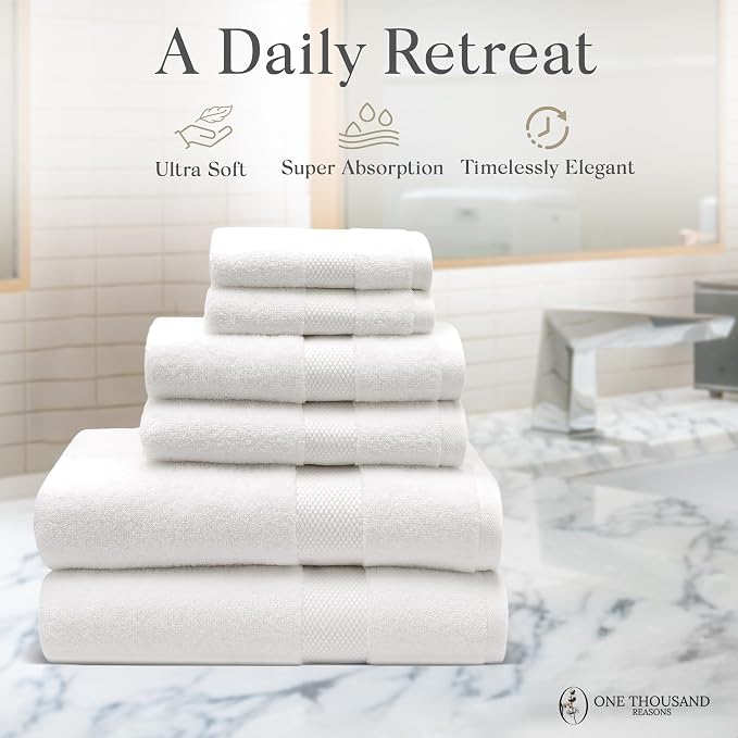 Premium Staple Cotton Bathroom Towel Set - Image 5