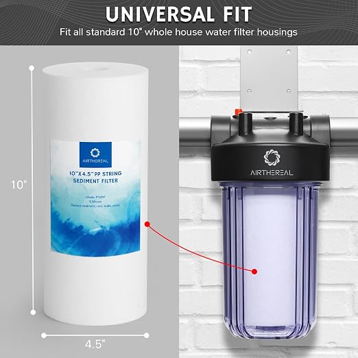 Airthereal Whole House Water Filter Housing, Pre-Filtration System - Image 3