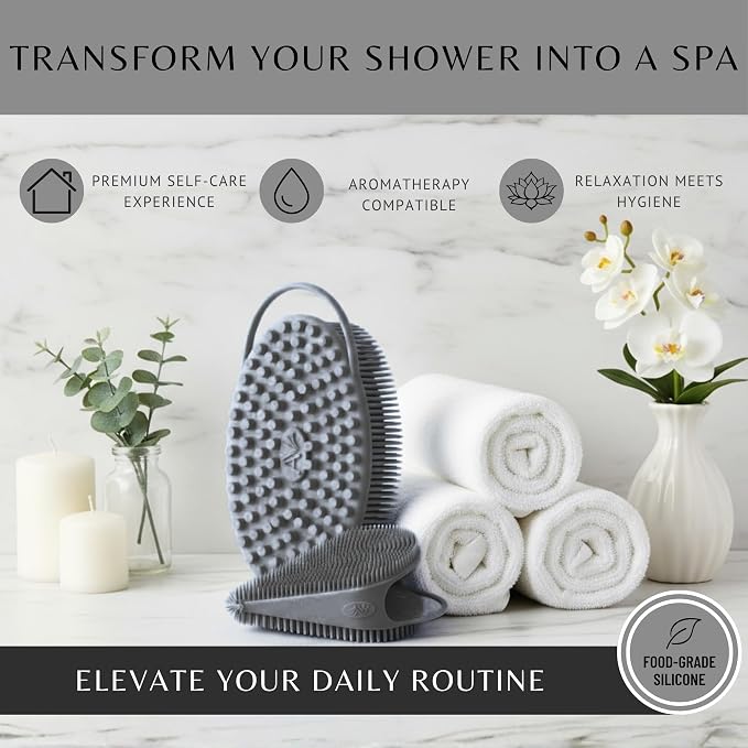 Body Face Scrubber Set Silicone - Image 7