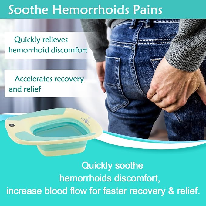 Sitz Bath, Portable Sitz Bath for Toilet Seat, Sitz Bath for Hemorrhoids - Image 3