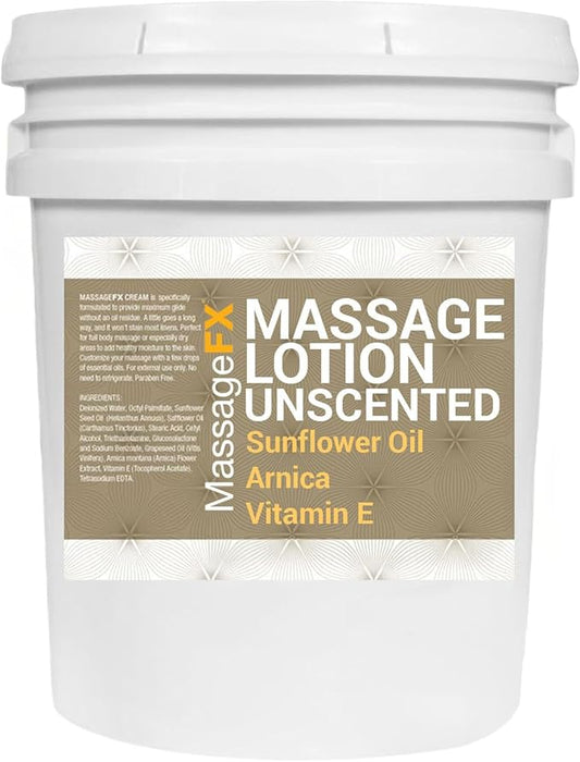 Massage FX Unscented Massage Lotion, 5 Gallon Bucket by MassageFX