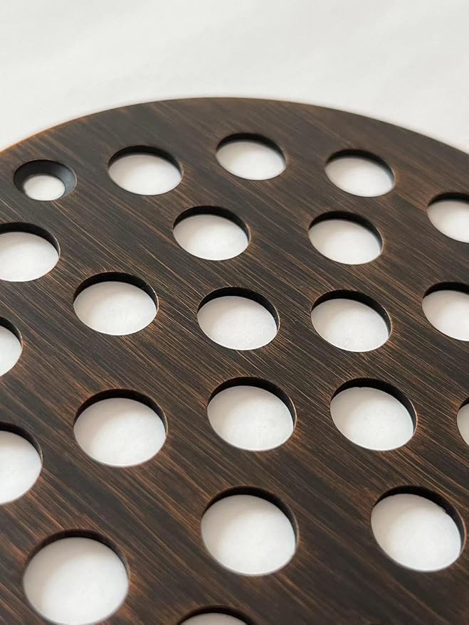 4 Inch Screw-in Round Shower Drain Cover Replacement Floor Drainer - Image 3