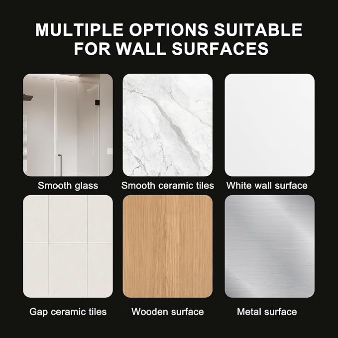 2Pcs Strong Adjustable Shower Head Holder Adhesive- Wall Mounted Heavy Duty - Image 5