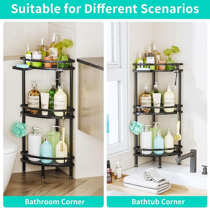 HapiRm Standing Corner Shower Caddy - Image 5