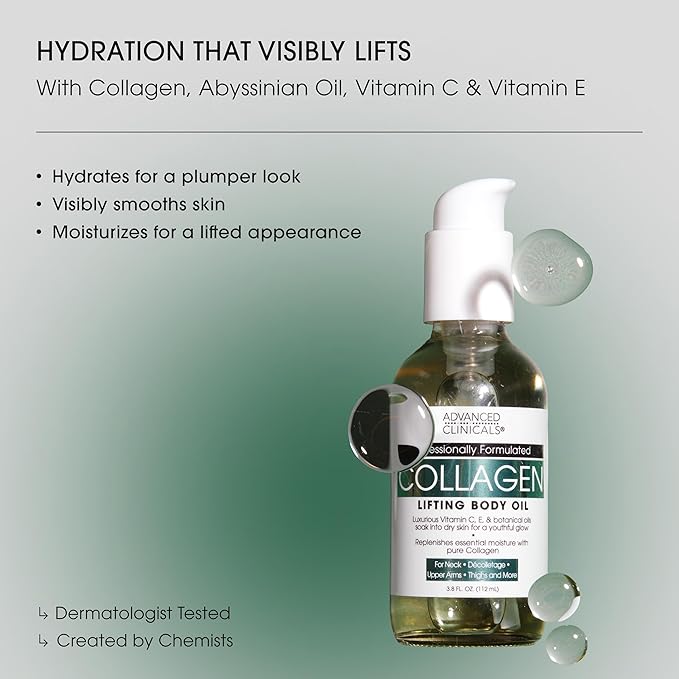 Advanced Clinicals Hydrating Collagen Oil - Image 2