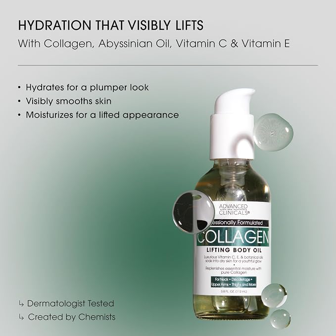 Advanced Clinicals Hydrating Collagen Oil - Image 2