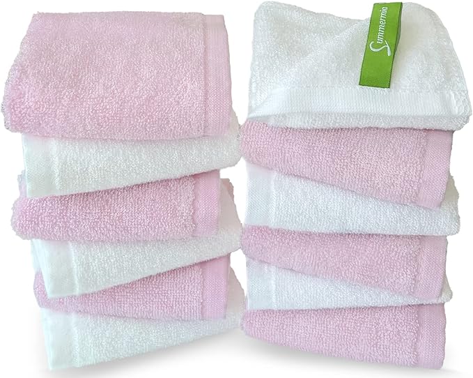Washcloths 12 Pack 13" x 13" by SUMMERMIA