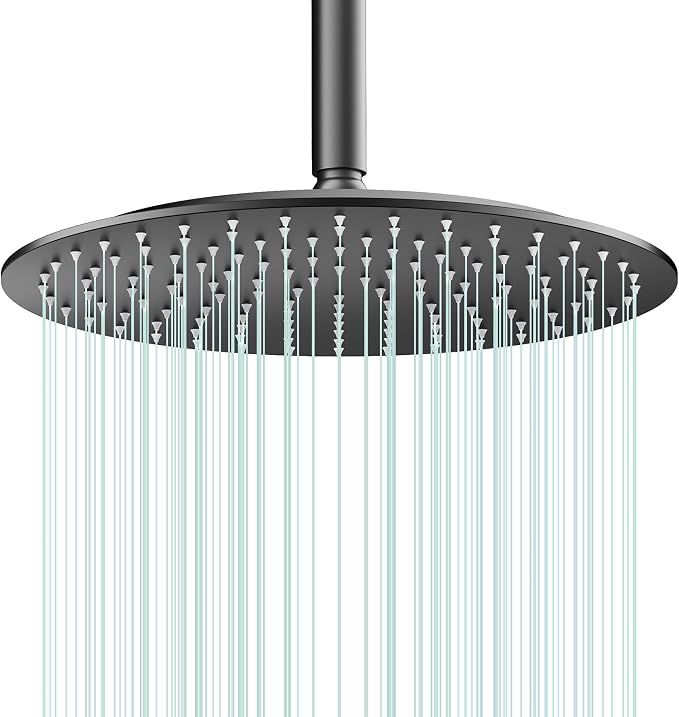 All Metal Rain Shower Head by AULEEND