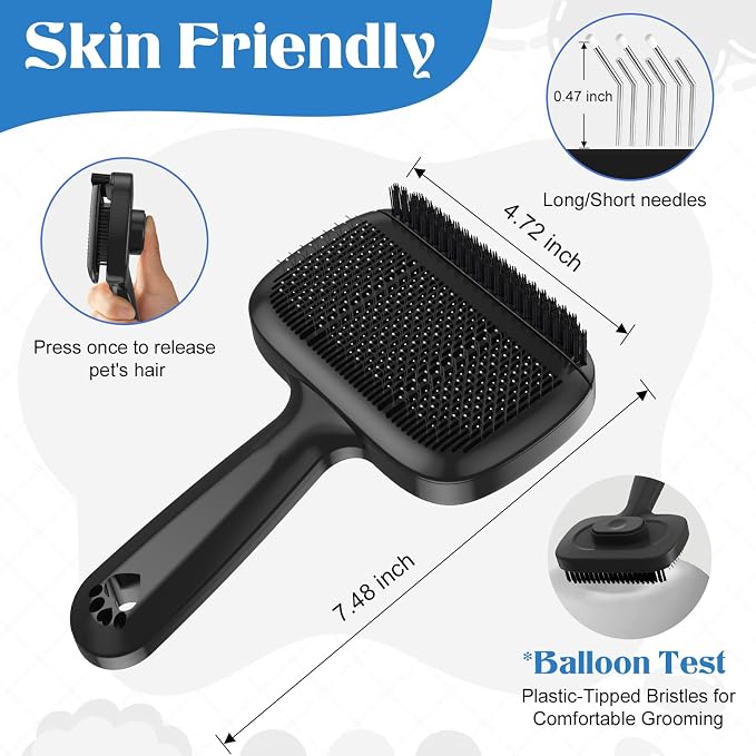 Self Cleaning Dog Brush for Shedding - Image 2