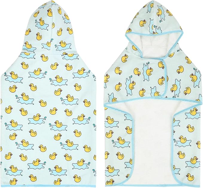 HDE Dog Bathrobe Super Absorbent Quick Drying Puppy Towel Wrap Coat Adjustable - Image 5