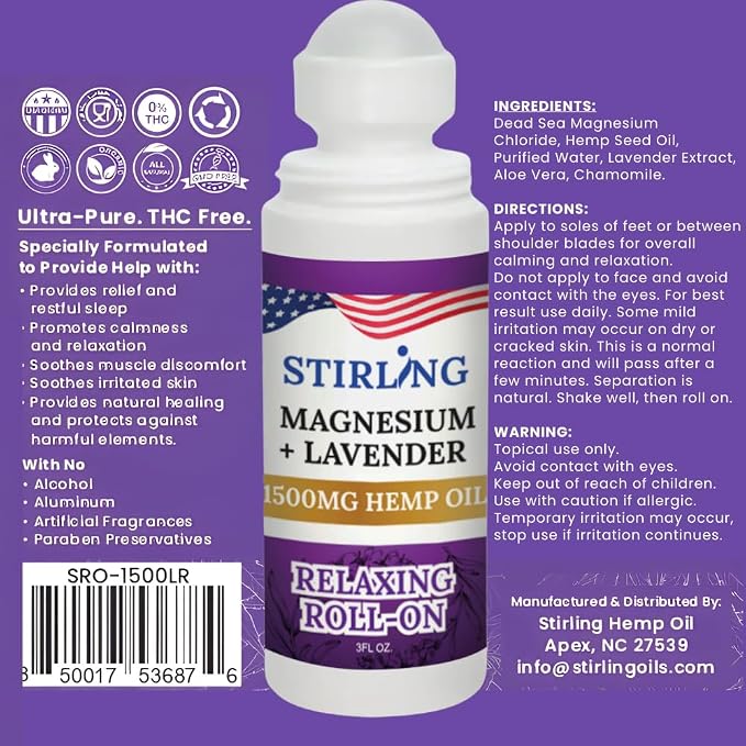 Stirling Lavender Roll On Lotion - Image 8