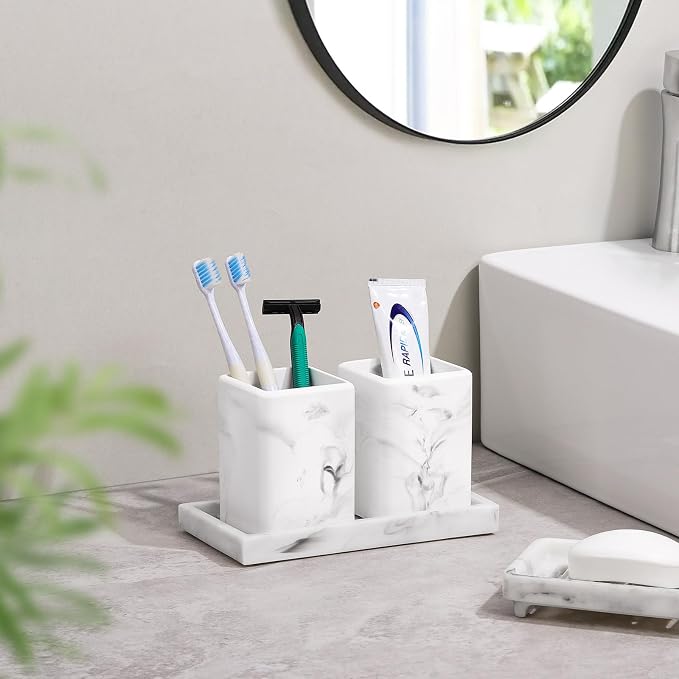 Luxspire Toothbrush Holders 2 Pack, Fast Drying Toothbrush Holders - Image 2