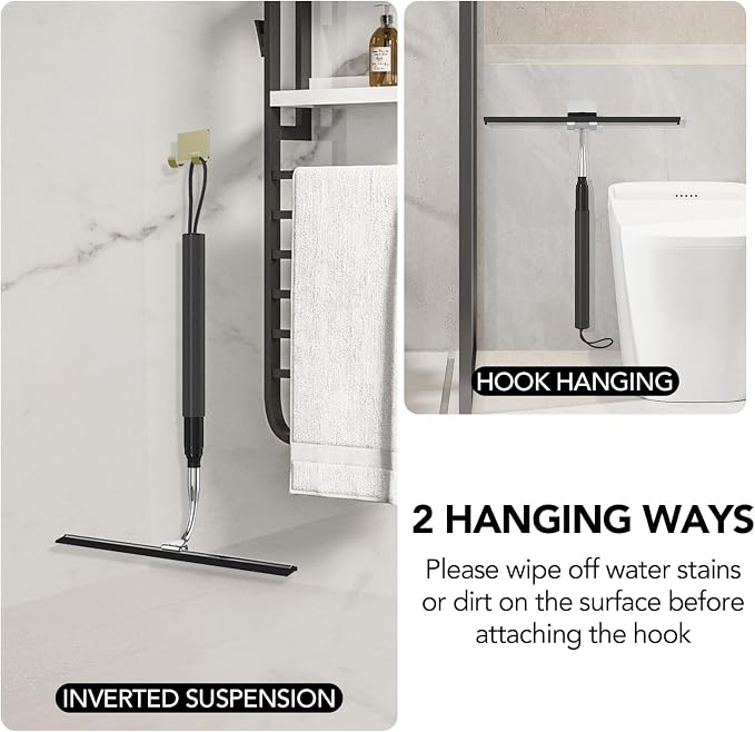 Shower Squeegee with Long Handle, 15-51" Telescopic Squeegee - Image 7