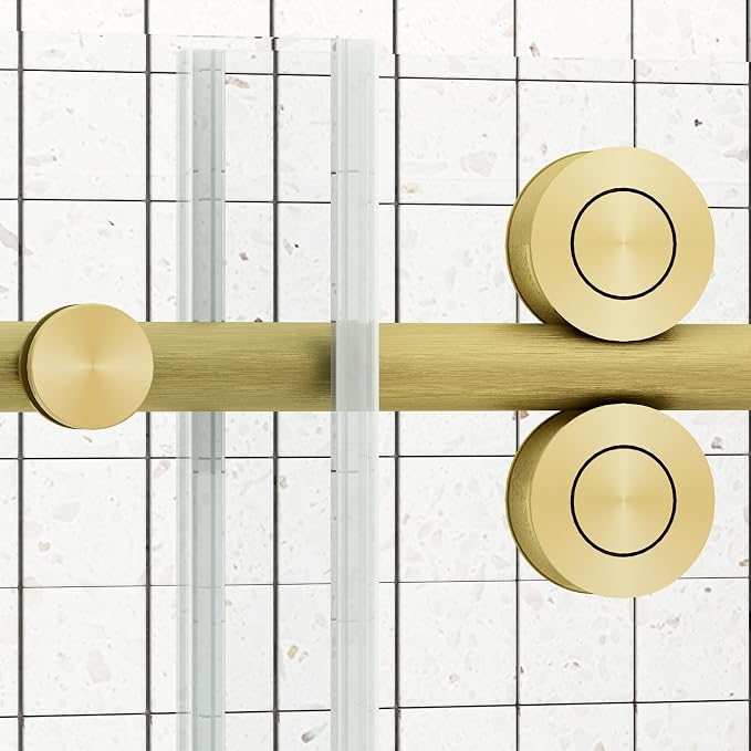 Sunrosa Frameless Shower Door, Glass Shower Door - Image 5