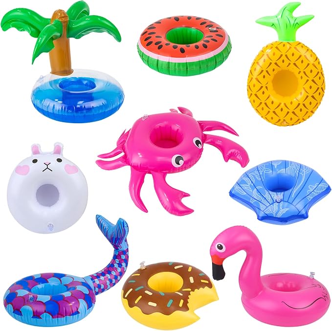 9Pcs Doll Swimming Pool Inflatable Float Including - Image 9