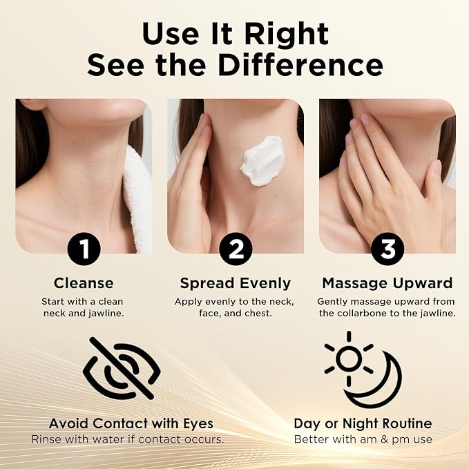Firming Neck Cream for tightening and firming, Collagen & Hyaluronic Acid - Image 8