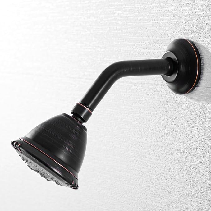 BESTILL Wall Mounted 6 Inch Extension Shower Head Arm, Shower Arm and Flange - Image 2