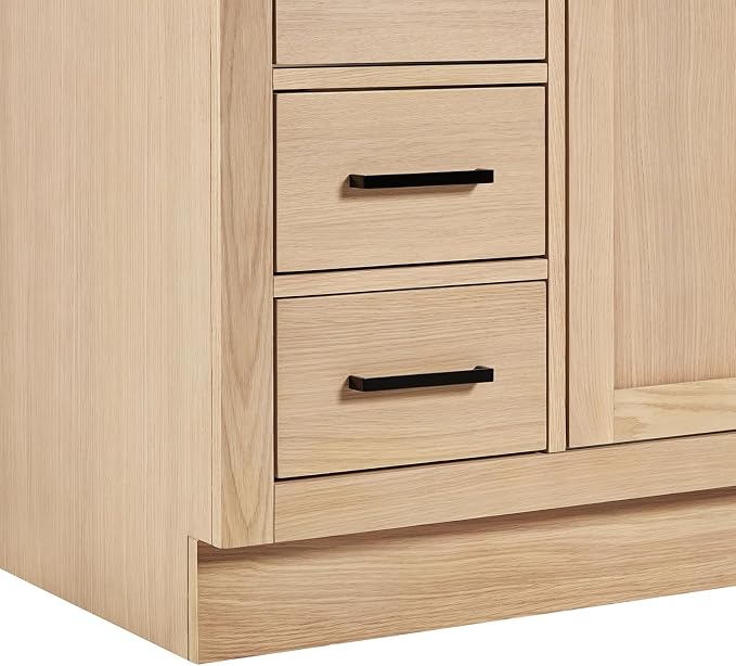 ARIEL Hepburn 43" Inch Oak Single Bathroom Vanity - Image 8