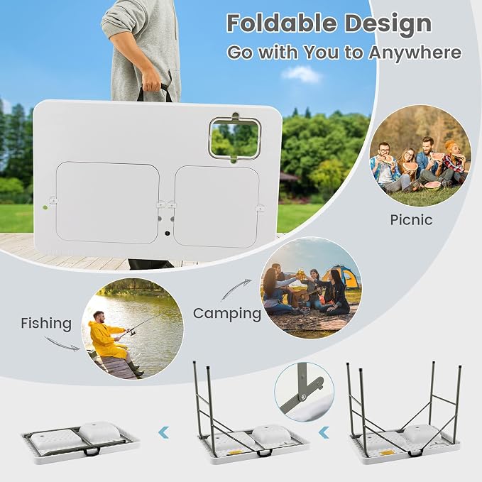 Goplus Folding Fish Cleaning Table - Image 6