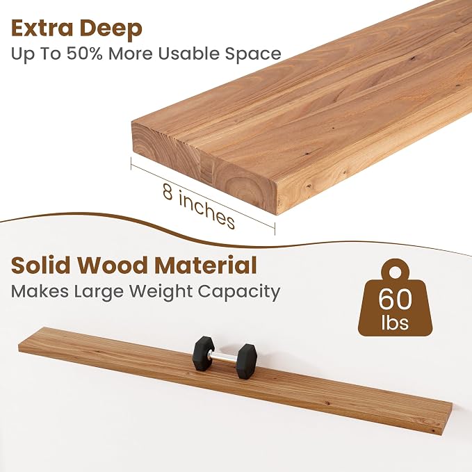 Floating Shelves for Wall Decor, Wall Shelves - Image 5