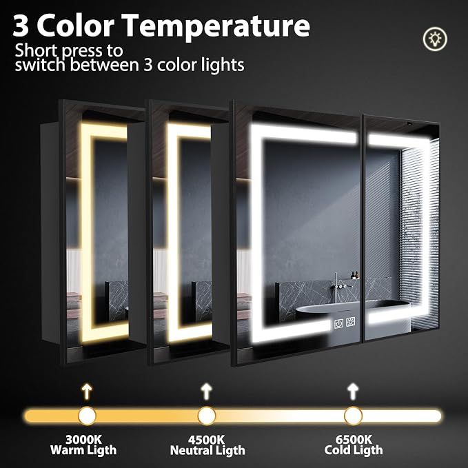 ROOMTEC Lighted Medicine Cabinet - Image 5