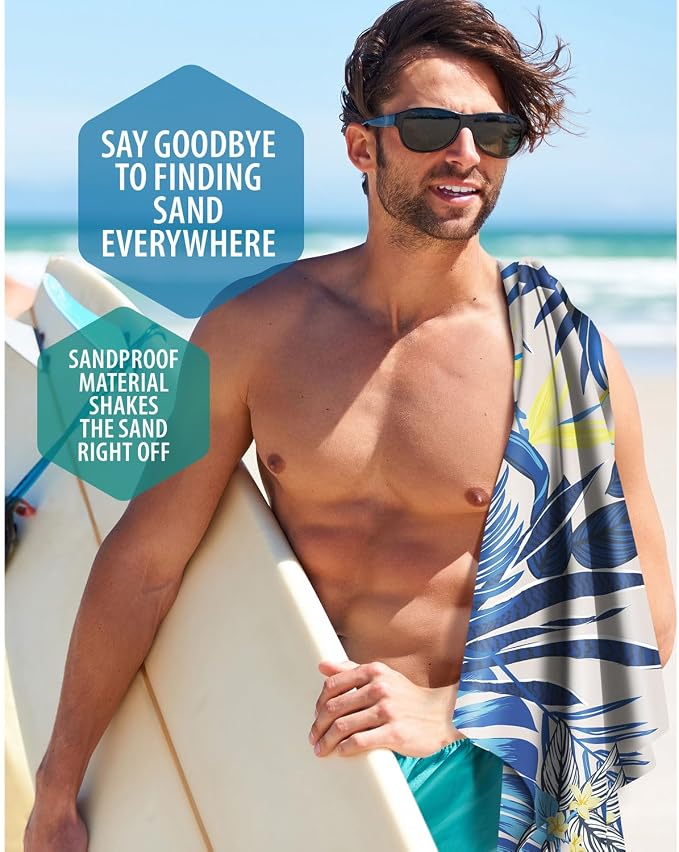 VENTURE 4TH Microfiber Beach Towel: Quick-Dry, Sandproof and Lightweight - Image 8