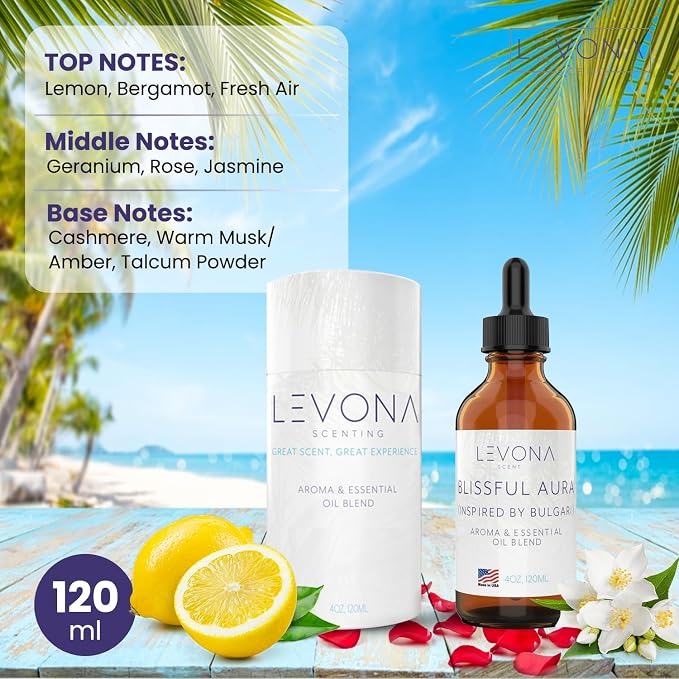 Levona Scent Essential Oils for Diffuser: Blissful Aura Inspired - Image 2