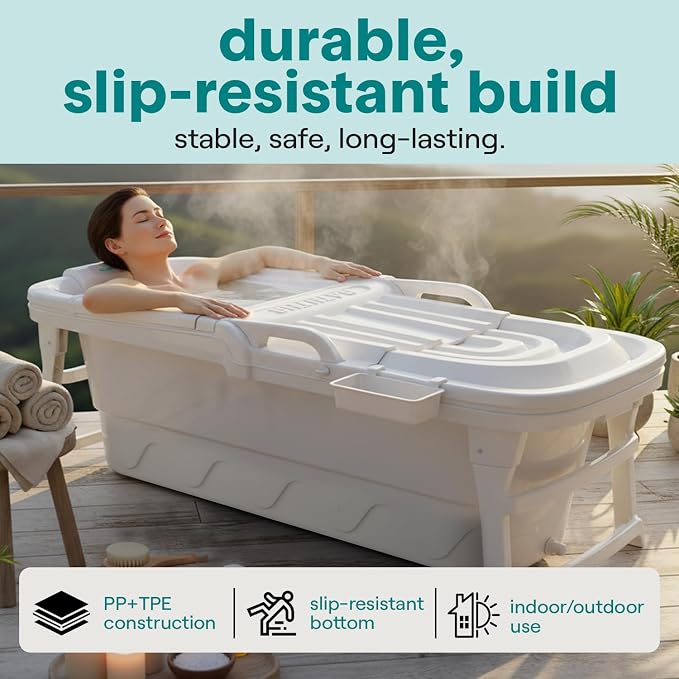 SereneLife 59" Portable Bathtub - Image 6