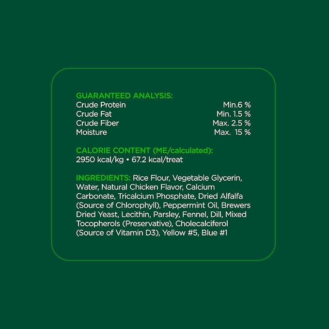 Minties Dental Chews for Dogs, Vet-Recommended Mint-Flavored Dental Dog Treats - Image 8