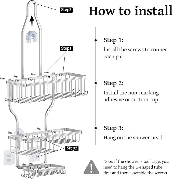 YASONIC Shower Caddy Hanging - Image 7