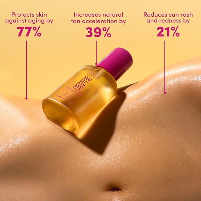Coco & Eve Tan Boosting Anti-Aging Body Oil SPF20 - Image 7