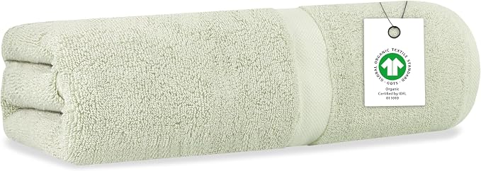 Delara Organic Cotton Luxuriously Plush Bath Towel | GOTS & OEKO-TEX Certified by Delara