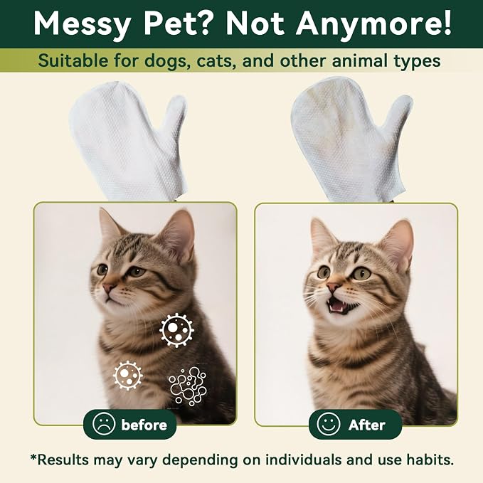 ECO PET Glove Wipes, PET Cleaning & Deodorizing Bath Wipes - Image 7
