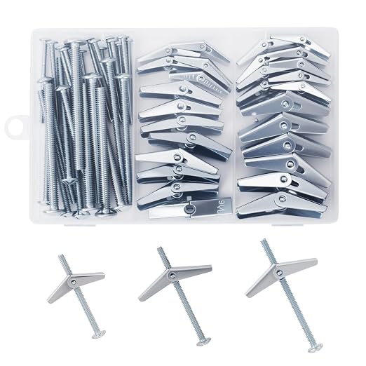 28PCS Toggle Bolts, Wing Nuts, Heavy Duty Hollow Wall Anchors by Unknown