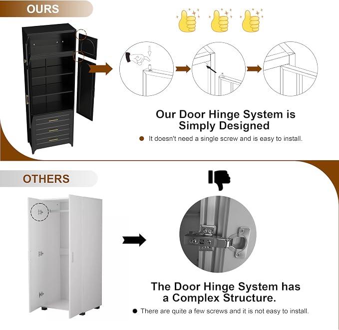 90" Pantry Kitchen Cabinet - Image 7