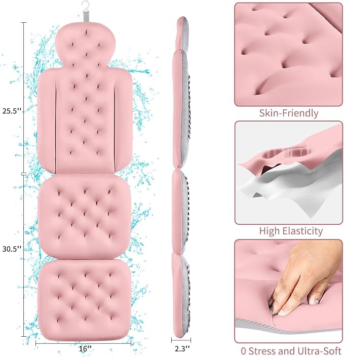 Bath Cushion, Full Body Bathtub Pillow - Image 6