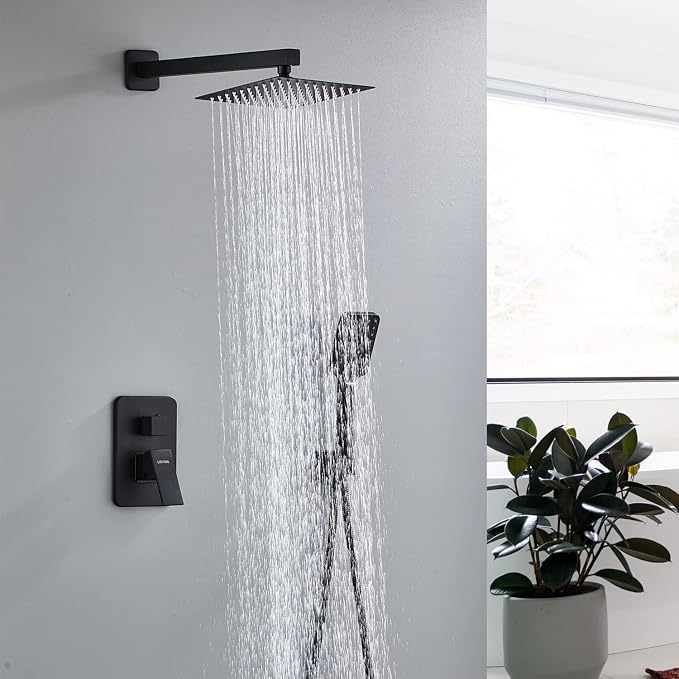 Bathroom Shower System 10 Inch Rain Shower Head and Handheld Wall Mounted - Image 6
