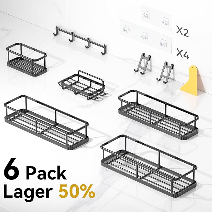 YASONIC Shower Caddy, 100% Rustproof Shower Organizer - Image 2