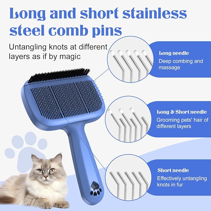 Self Cleaning Dog Brush for Shedding - Image 4