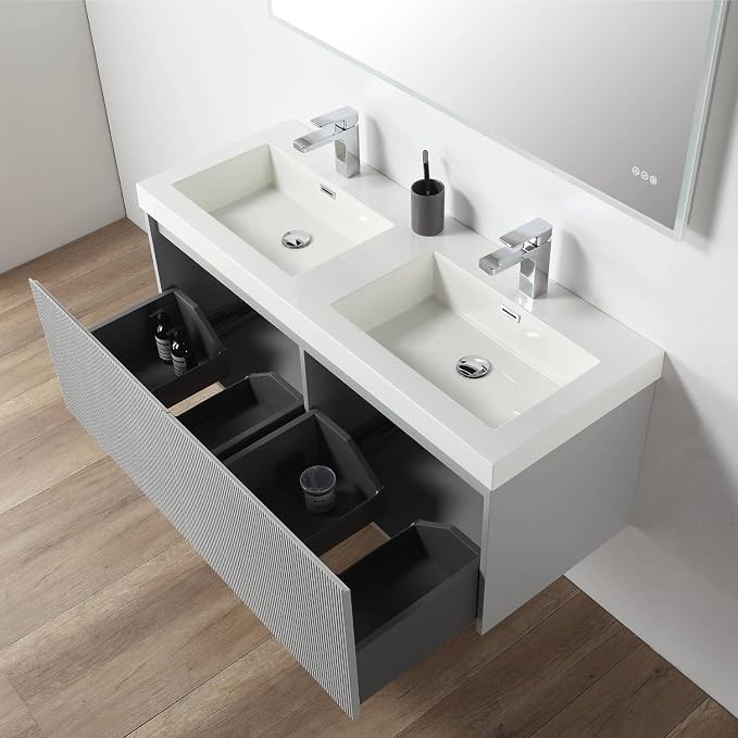 Blossom 48 Inch Double Sink Bathroom Vanity - Image 6