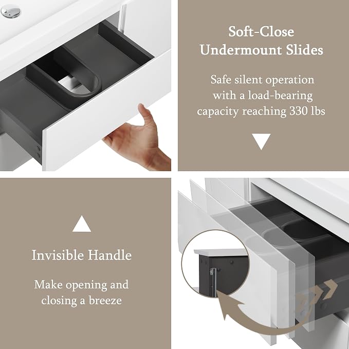 48" Floating Bathroom Vanity - Image 3